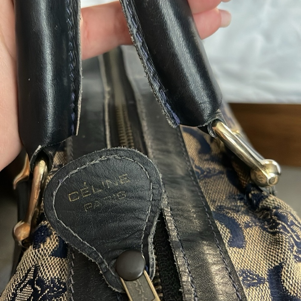 Celine Navy blue and Tan Bag - Picture 6 of 6